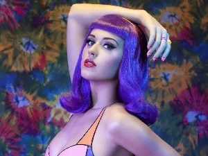Violet, wig, Katy Perry