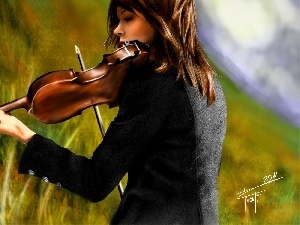 violin, picture, lindsey stirling