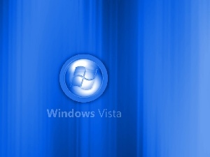 Vista, icon, Blue, background