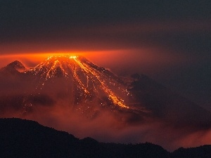 volcano, Lava