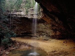 water, cave