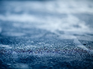 drops, water, asphalt