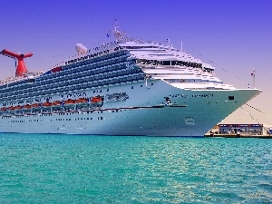 water, azure, Ship, Carnival Freedom, cruise