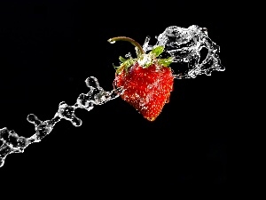 water, Strawberry