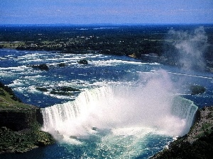 waterfall, Niagara Falls, wide