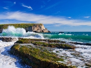 Cliffs, Waves, Coast