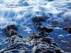Waves, Sea, craggy, coast