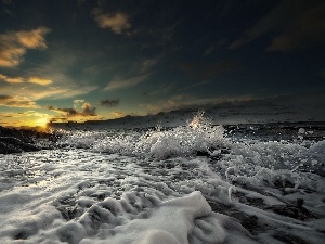 Waves, Great Sunsets, sea