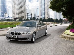 buildings, Way, BMW 5 Series, The F-10