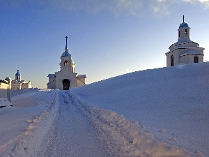 Way, Church, cleared of snow