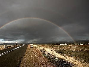 Way, Great Rainbows, clouds