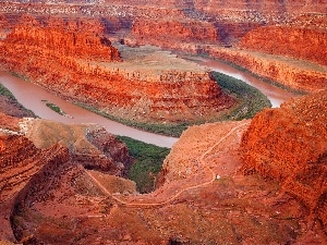 River, Way, canyons
