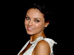 White, Blouse, Mila Kunis