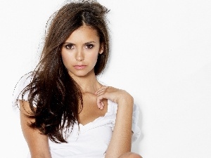 White, Blouse, Nina Dobrev