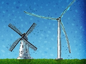 Wind, Windmills