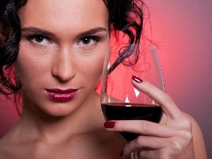 Wine, Red, model, make-up