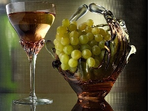wine glass, Wines, Grapes