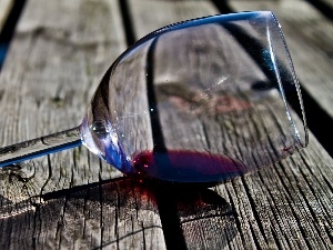 Wine, wine glass, wood, boarding
