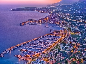 Yachts, Marina, port, Coast