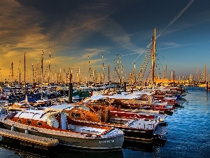 sun, Yachts, west