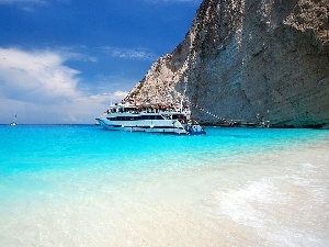 Yachts, Ship, Greece, wreck Bay