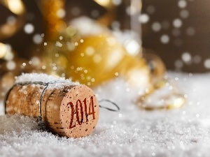 year, New, cork, 2014, Champagne