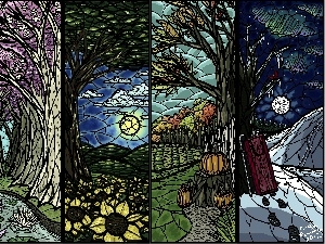 Seasons, year, Drawing