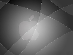 Grey, background, Apple