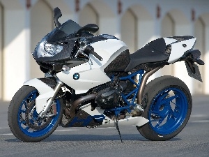 Blue, wheels, BMW HP2 Sport