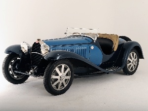 Bugatti 41 Royale, antique, blue, Black