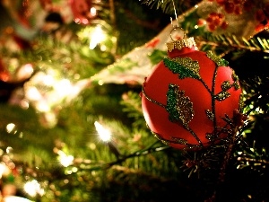 christmas tree, Lights, ornamentation