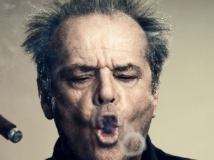 cigar, Jack Nicholson, a man, actor