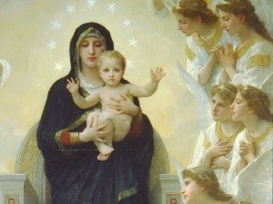 copy, child, Angels, mother, Bouguereau, Divine