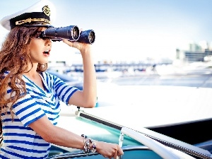 binoculars, costume, sailor