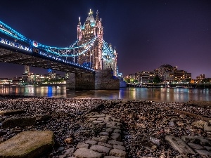 England, London, bridge, Tower Bridge