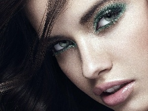 face, make-up, Adriana Lima