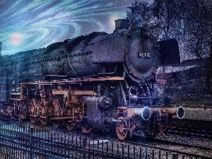 Train, fantasy, engine