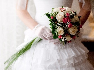 Dress, Flowers, marriage