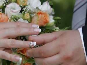 ring, Flowers, hands