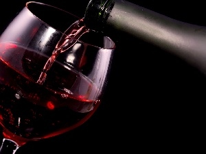 Wine, glass, Red