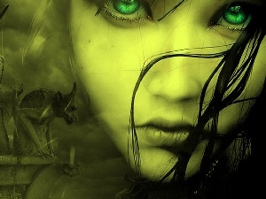 green ones, Womens, Monument, Eyes, face