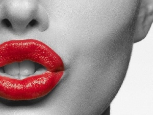 lips, Red, Women, passionate