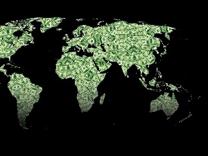 world, money, Map