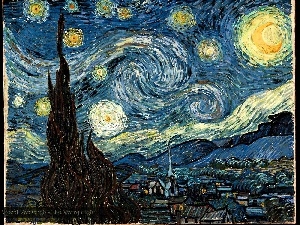 night, Starry, Vincent Van Gogh, the