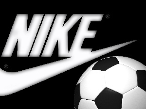 Nike, logo, Black, Ball, background