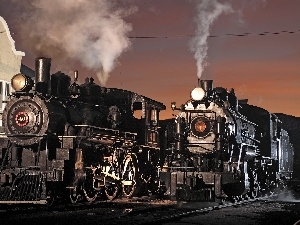 steam, locomotives