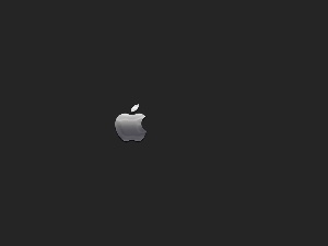 steel gray, logo, Apple
