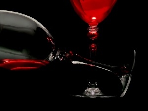 Red, Wine, glasses