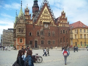 Wroclaw, market, town hall